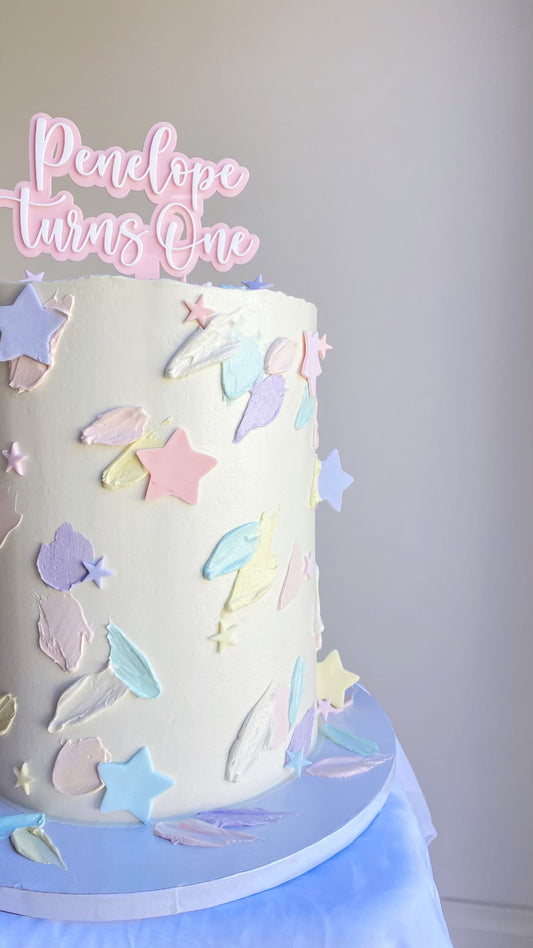 Large Single Tier Cake